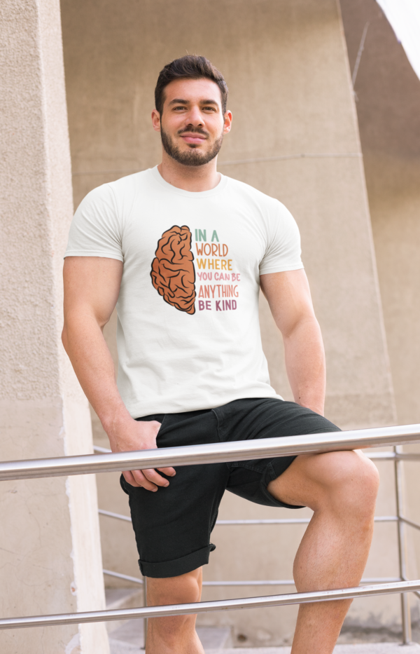 Be Kind Male Round Neck Half Sleeve T-Shirt - Image 2