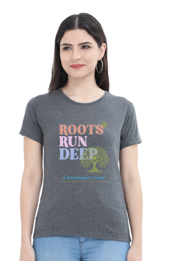 Roots Plants Women Round Neck Half Sleeve T-Shirt - Image 5