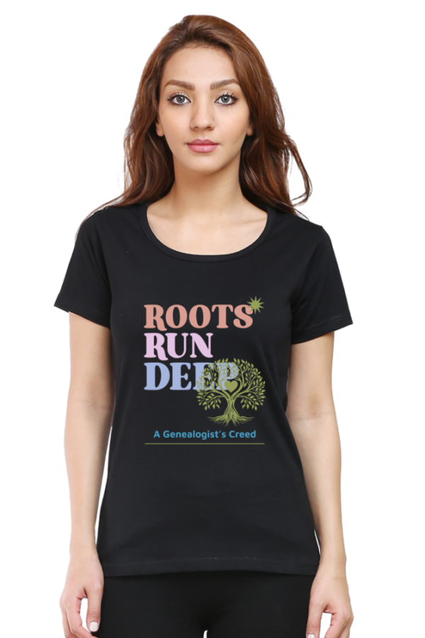 Roots Plants Women Round Neck Half Sleeve T-Shirt - Image 6