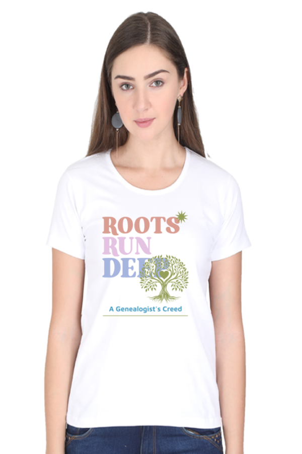 Roots Plants Women Round Neck Half Sleeve T-Shirt - Image 7