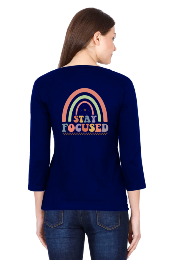 Female Round Neck Full Sleeve T-Shirt - Image 3