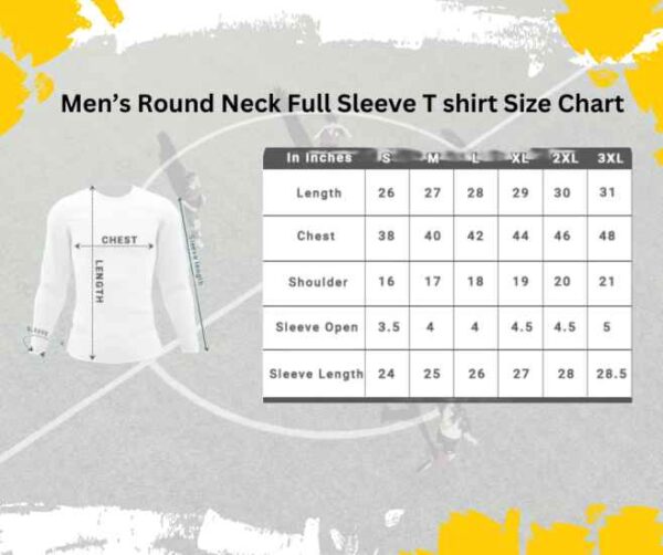 Stylish Male Full Sleeve Plain T-Shirt! - Image 6