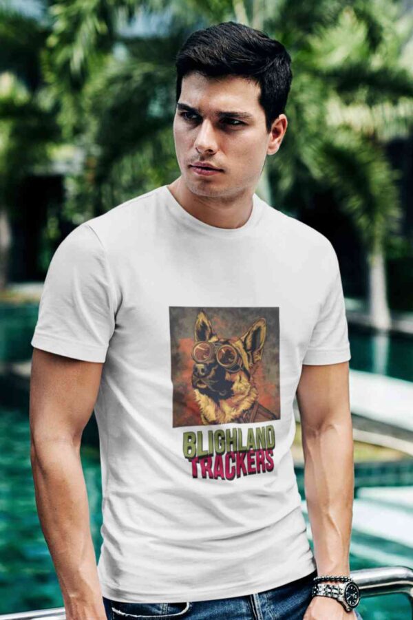 Bligh-land Tracker Dog Male Round Neck Half Sleeve T-Shirt