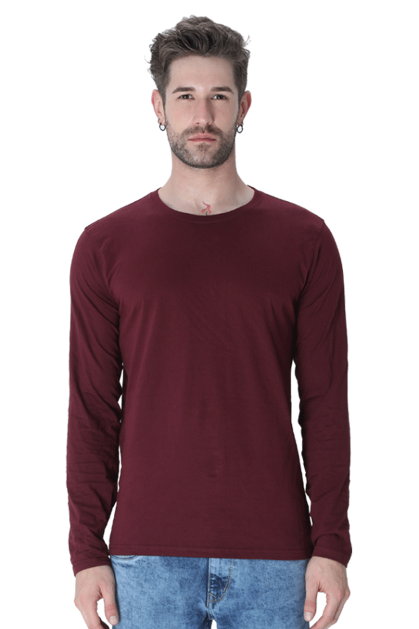 Stylish Male Full Sleeve Plain T-Shirt!