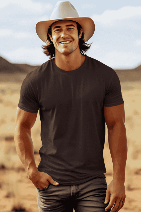 Men's Cotton Blend Round Neck Half Sleeve Tee - Image 5
