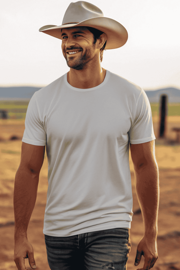 Men's Round Neck Cotton Blend Half Sleeve T-Shirt - Image 2