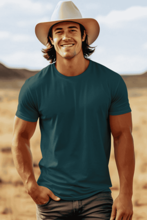 Men's Cotton Blend Round Neck Half Sleeve Tee